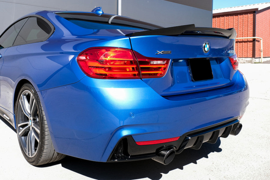 GLOSS BLACK DIFFUSER FOR BMW 4 F32 F33 F36 2013-2020 Coupe Cabrio Gran Coupe