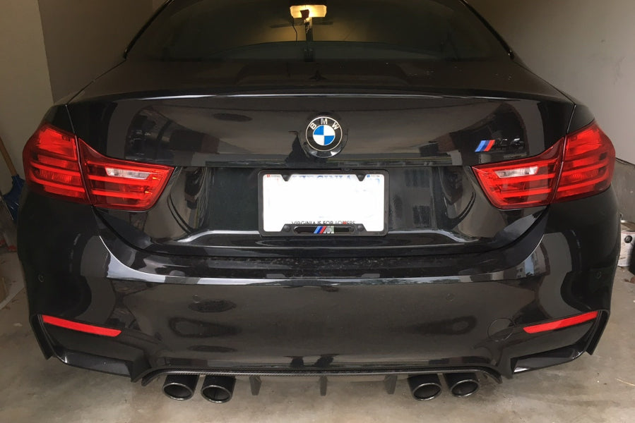 GLOSS BLACK DIFFUSER FOR BMW 4 F32 F33 F36 2013-2020 Coupe Cabrio Gran Coupe