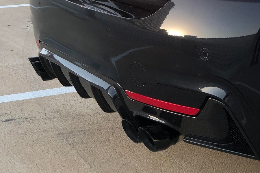 GLOSS BLACK DIFFUSER FOR BMW 4 F32 F33 F36 2013-2020 Coupe Cabrio Gran Coupe
