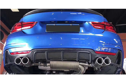 GLOSS BLACK DIFFUSER FOR BMW 4 F32 F33 F36 2013-2020 Coupe Cabrio Gran Coupe