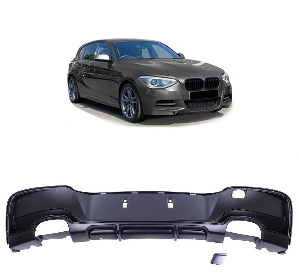 👉Diffusore posteriore nero opaco adatto per BMW Serie 1 F20 F21 2011-2015👈