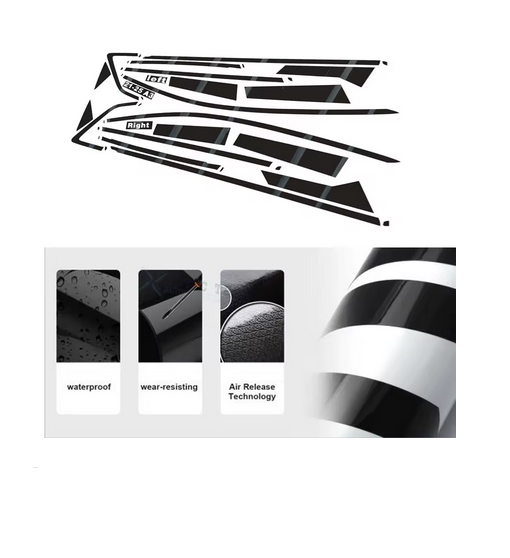 ART.7399 CORNICE FINESTRINI NERI AUDI A3 8Y 2021-2025