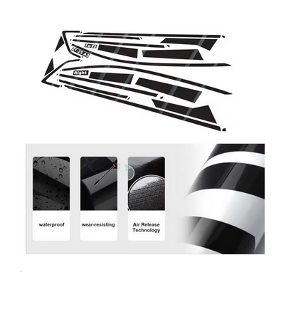 ART.7399 CORNICE FINESTRINI NERI AUDI A3 8Y 2021-2025