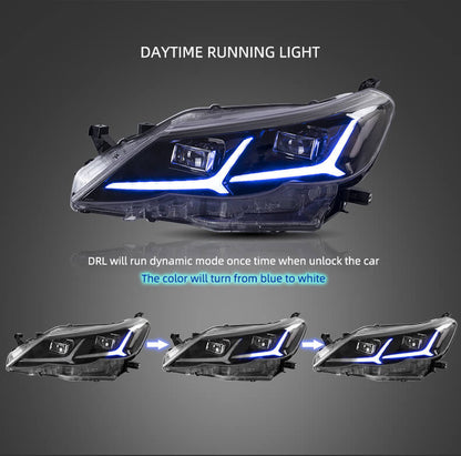 Fari a LED per Toyota Reiz Mark X 2010-2013 con indicatore sequenziale YAA-RZ-0193A