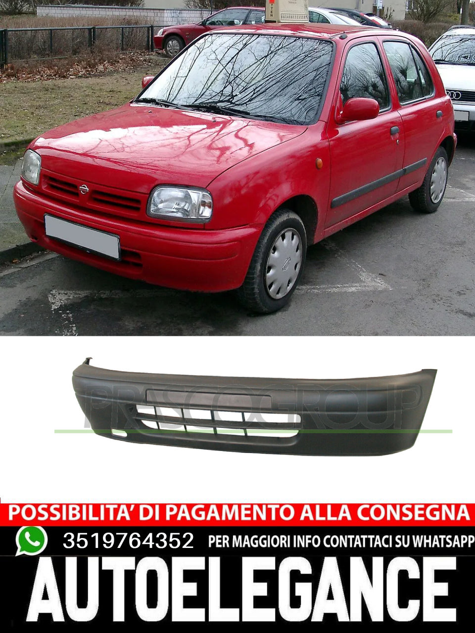 Paraurti Prasco Anteriore  CON PRIMER per NISSAN MICRA II  6202250B00