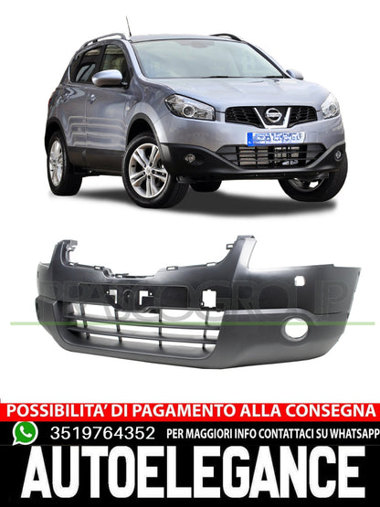 Paraurti Prasco Anteriore CON FORI LAVAFARI SENZA PRIMER per NISSAN QASHQAI