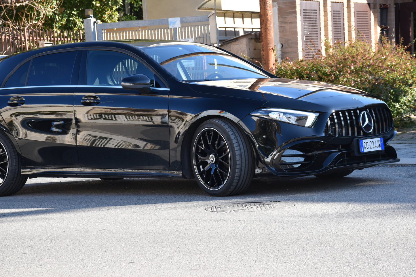 0221 MERCEDES CLASSE A W177 PARAURTI ANTERIORE COMPLETOE AMG A45S CALANDRA SATINATA ABS