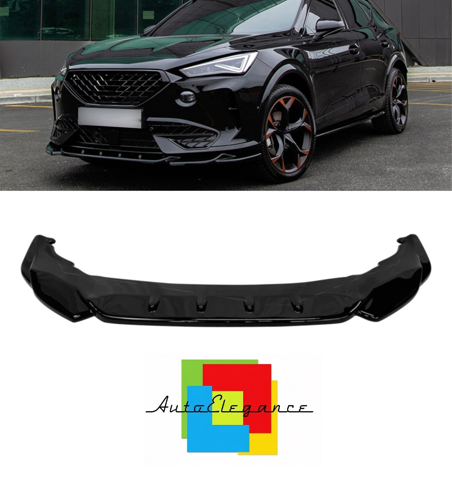 💕SPLITTER  CUPRA FORMENTOR   NERO LUCIDO  💕