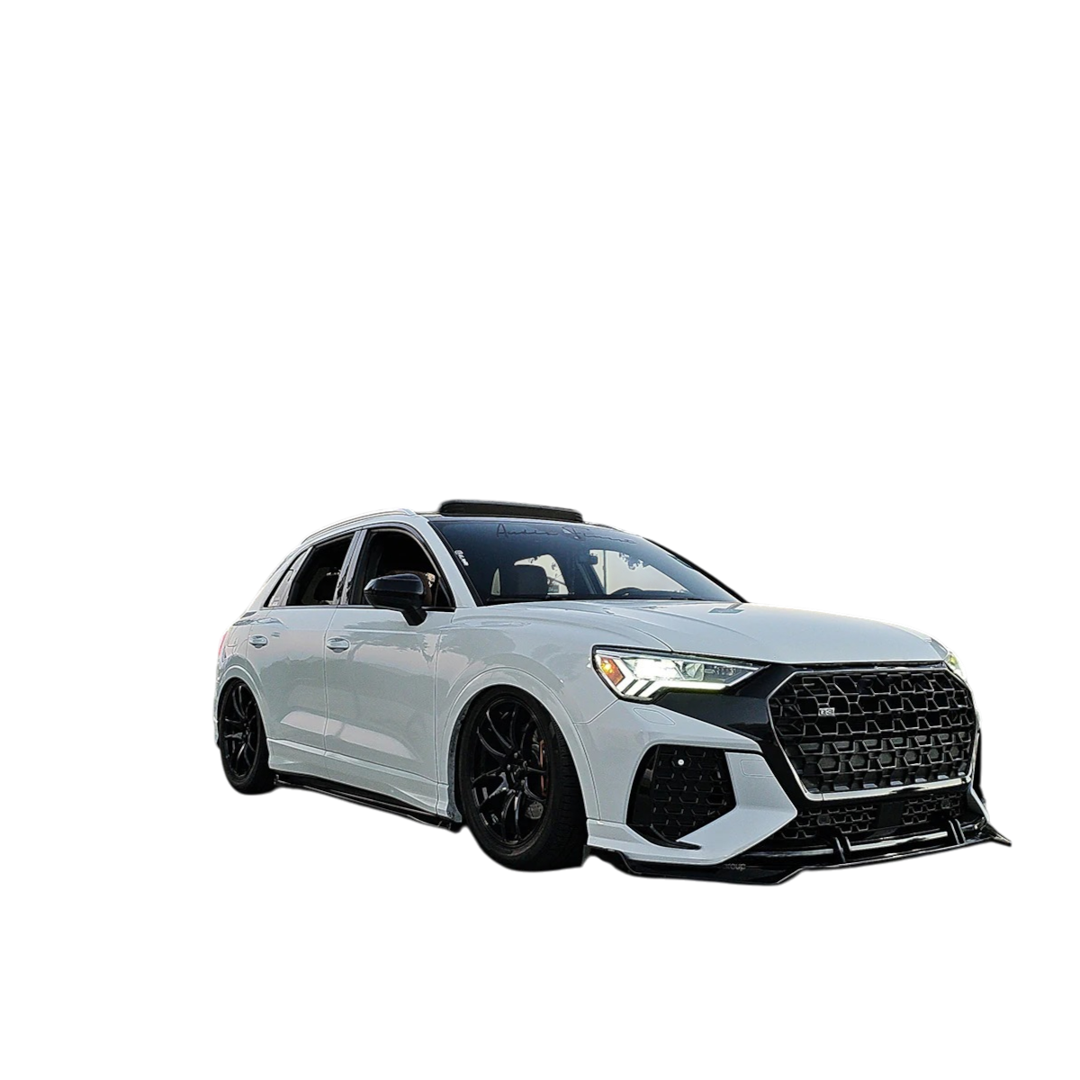 💫ART.4338 Splitter per Q3 F3 look RSQ3 (SOLO PER PARAURTI AFTERMARKET RS)💫