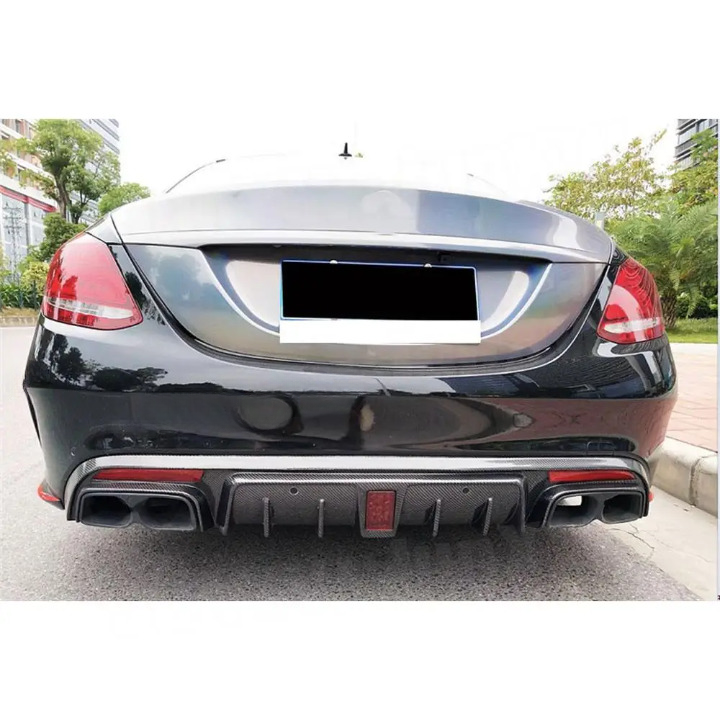 💥Diffusore paraurti posteriore adatto per Mercedes Classe C W205 S205 14-20💥