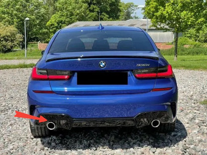 DIFFUSORE NERO LUCIDO ADATTO A BMW SERIE 3 G20 / G21 M SPORT 2018-2022