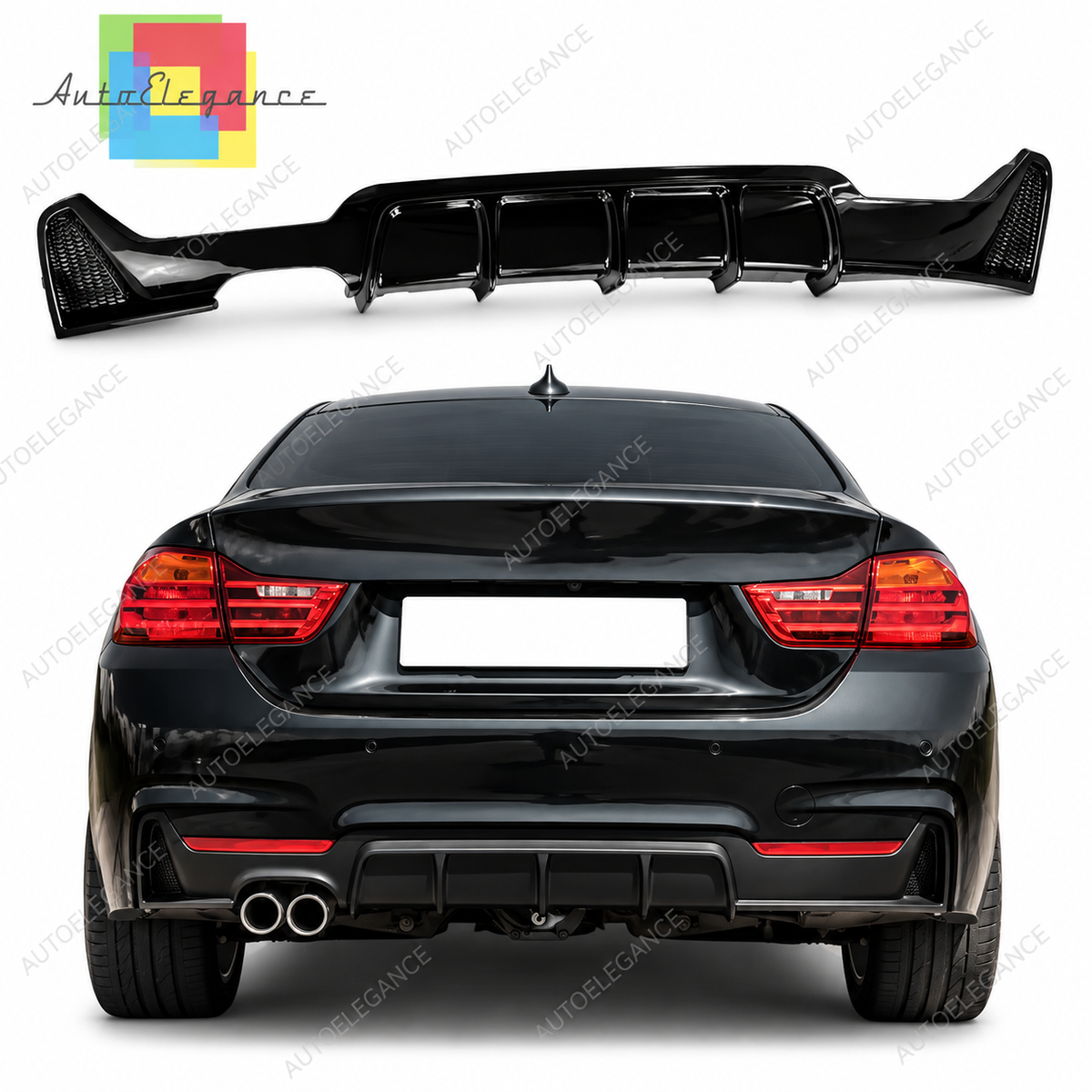 👉Spoiler Posteriore Look M4 Nero Lucido adatto per BMW 2 F22 14-20👈