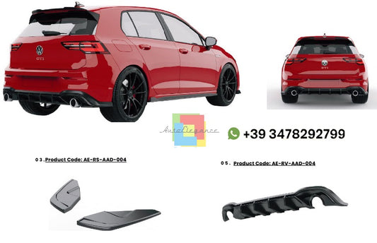 💫Diffusore + Flaps adatto per Volkswagen Golf MK8 GTI 2020-2024💫