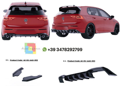 💫Diffusore + Flaps adatto per Golf MK8 R 2017-2020💫