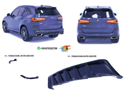 💫Diffusore + Flap Posteriori Per BMW X5 M-SPORT G05 2018-2023💫