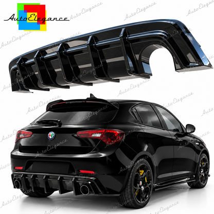 👉ART.10080 DIFFUSORE ADATTO PER ALFA ROMEO GIULIETTA 1+1 NERO LUCIDO👈