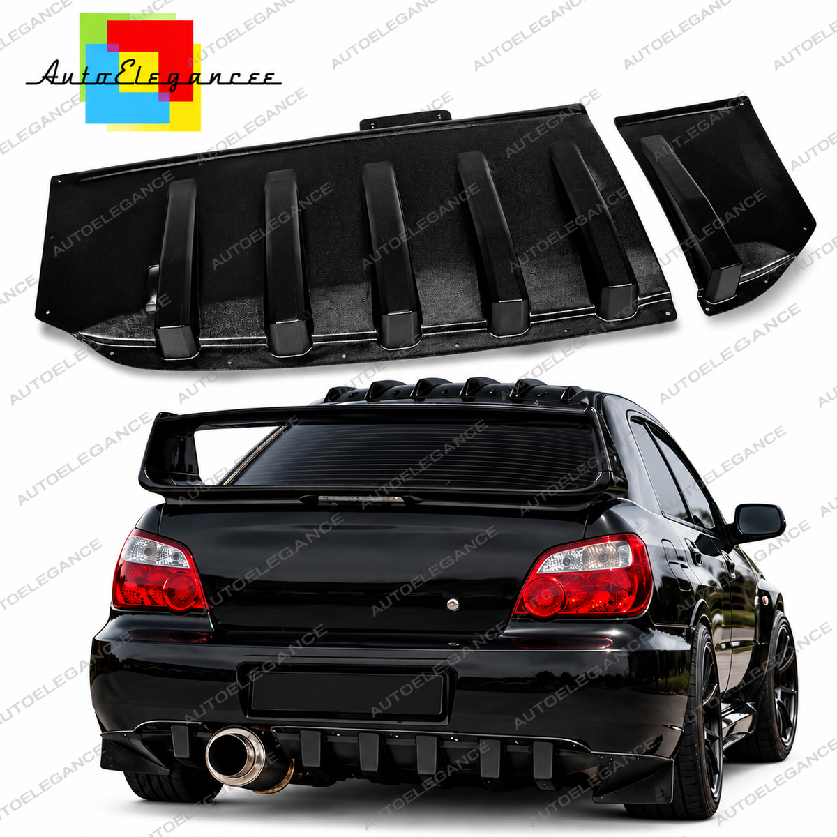👉ART.10955 Diffusore paraurti posteriore adatto per Subaru Impreza 2000-2007👈