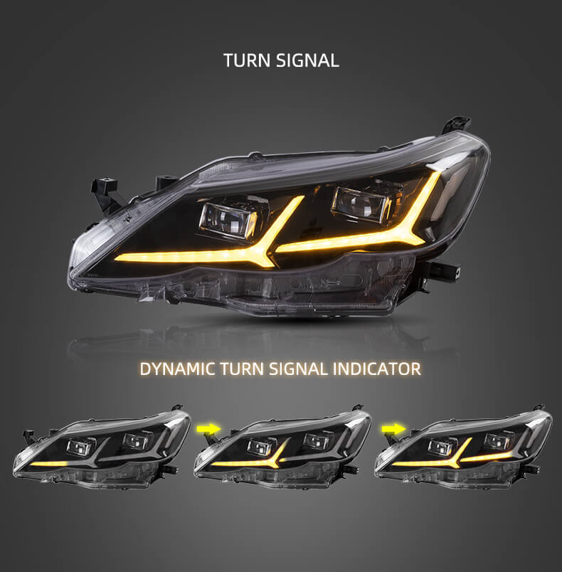 Fari a LED per Toyota Reiz Mark X 2010-2013 con indicatore sequenziale YAA-RZ-0193A