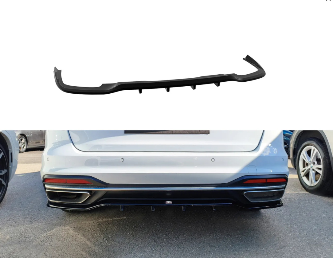 💕ART.9551 Splitter posteriore Audi A4 B9 Facelift Avant NERO  LUCIDO 💕