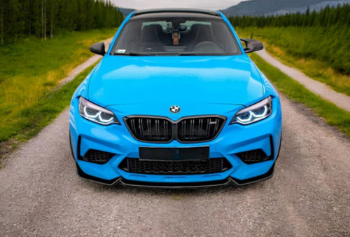 💕ART.1902  SPLITTER BMW SERIE 2 F87 M2 2016-2020 NERO LUCIDO  💕