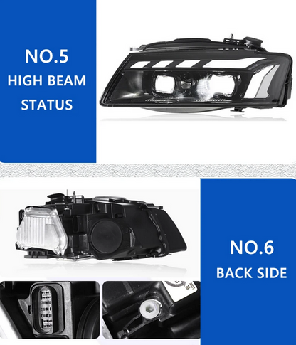 💕ART.8381 FARI ANTERIORI FULL FULL LED Audi A5 2008-2011💕