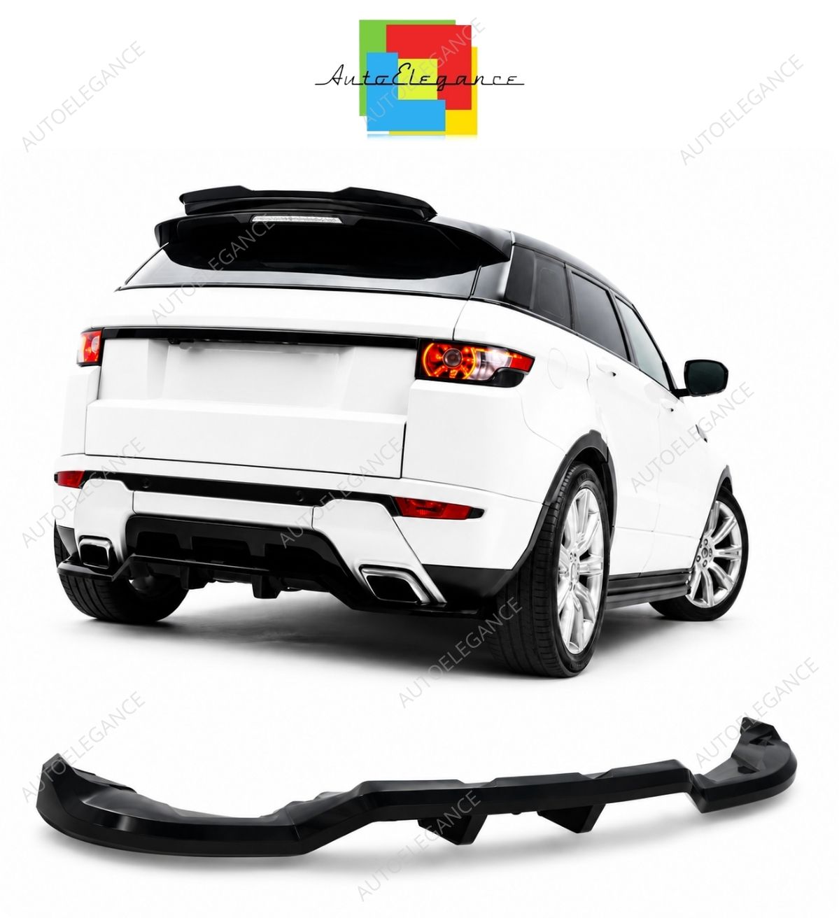 💕 Splitter Posteriore Adatto per Range Rover Evoque con Barre Verticali 💕