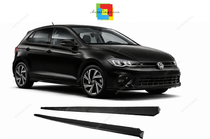 💕ESTENSIONI MINIGONNE VOLKSWAGEN VW POLO 17- LOOK GTI NERO OPACO💕