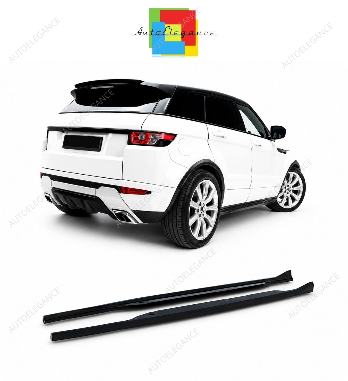 💕 Minigonne Laterali Adatte per Range Rover Evoque Mk1 Facelift 💕