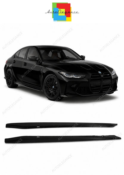 💕ESTENSIONI MINIGONNE BMW G80 G81 20- M3 NERO LUCIDO💕