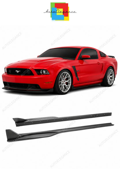 💕 Estensioni Minigonne Adatte per Ford Mustang 10-14 look GT500 Nero Mat 💕