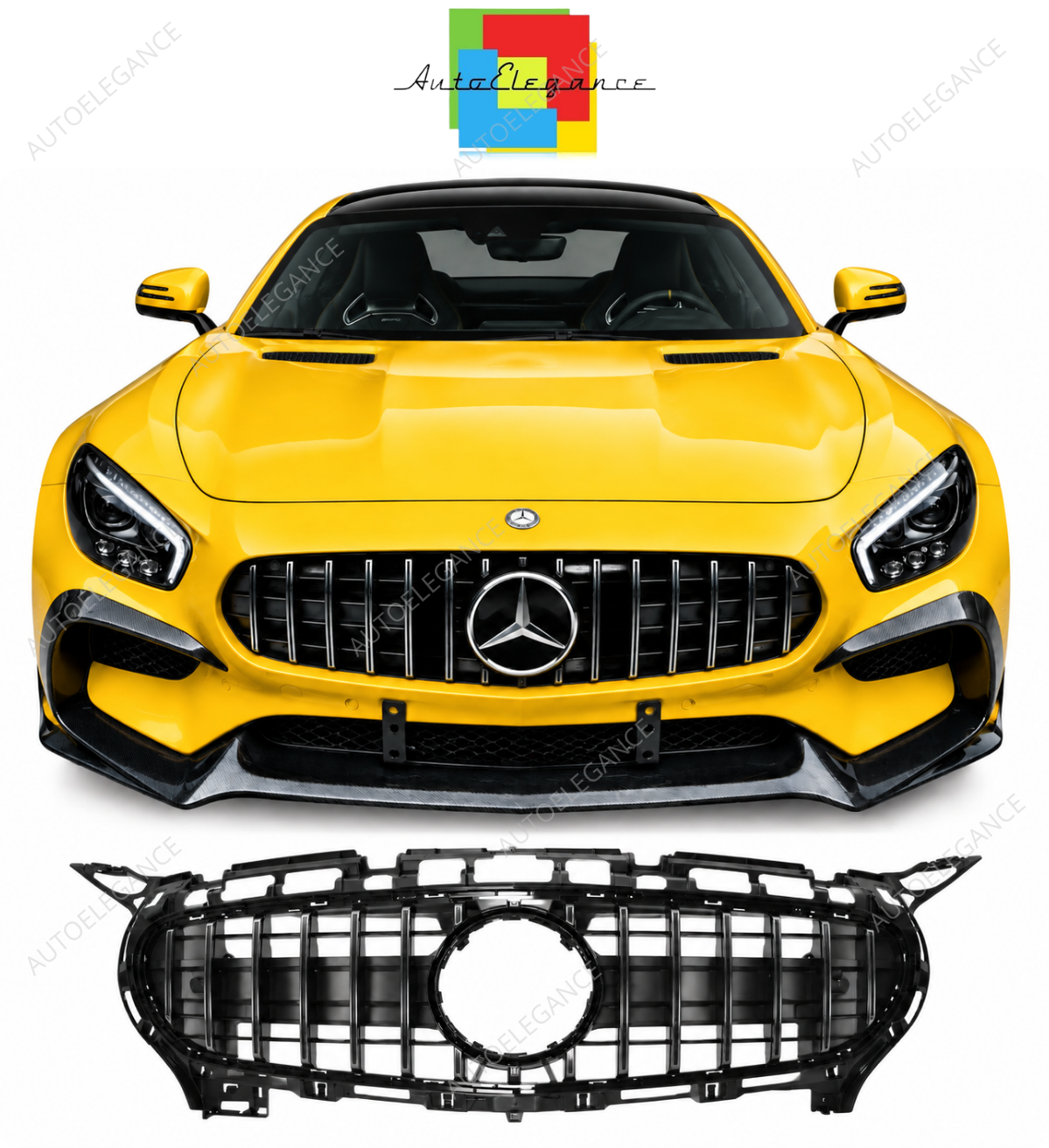 💕ART.4210 GRIGLIA ADATTO PER MERCEDES AMG GT 14-16 GT-OPTIK💕