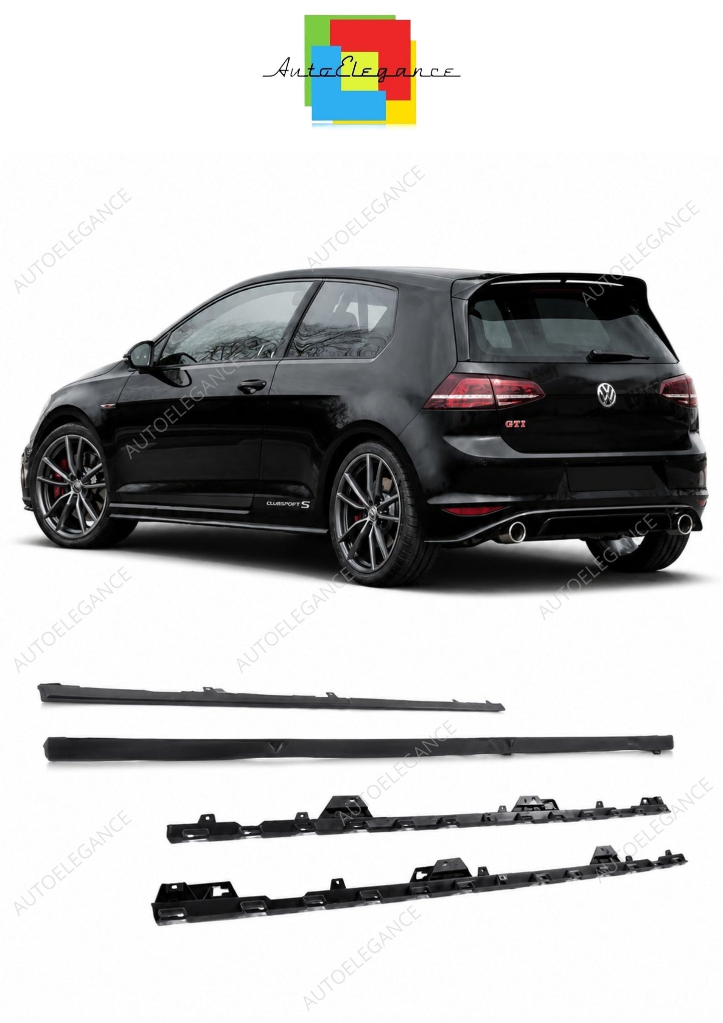 💕ESTENSIONI MINIGONNE VOLKSWAGEN VW GOLF 7.5 17-20 LOOK GTI💕