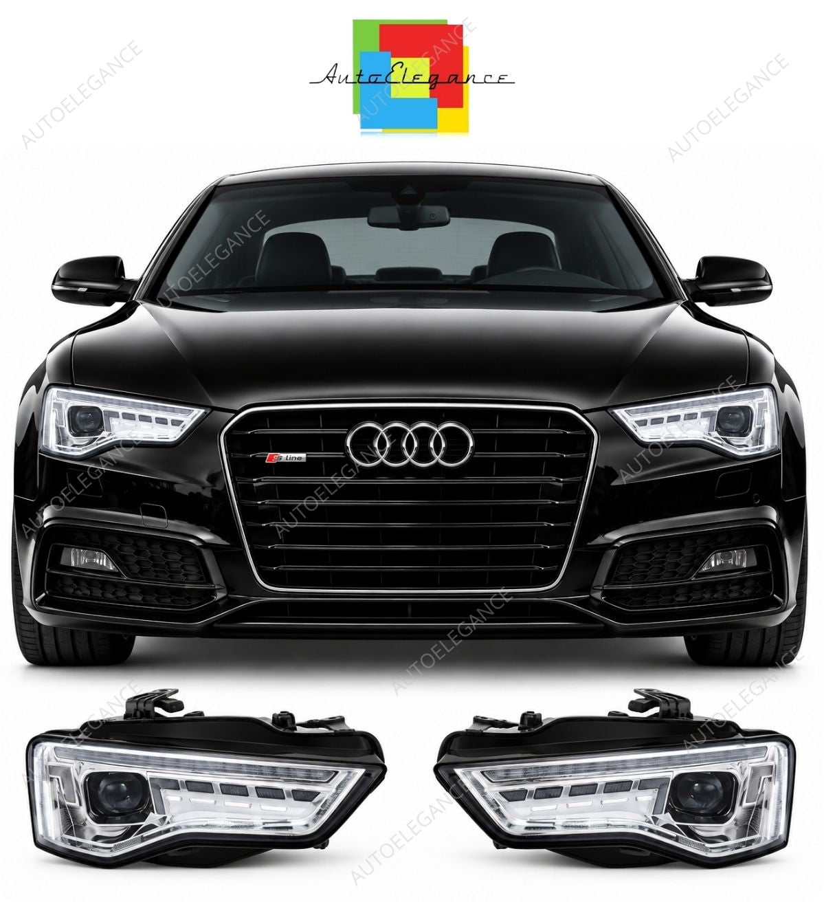 💕 Fari Full LED Adatti per Audi A5 8T 2012-2016💕
