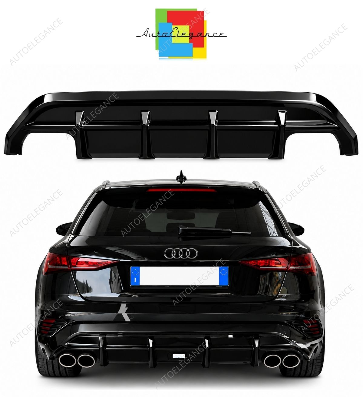 💕ART.7552 Diffusore AUDI A3 S-Line/S3 8Y (Sportback) Facelift 2025+💕