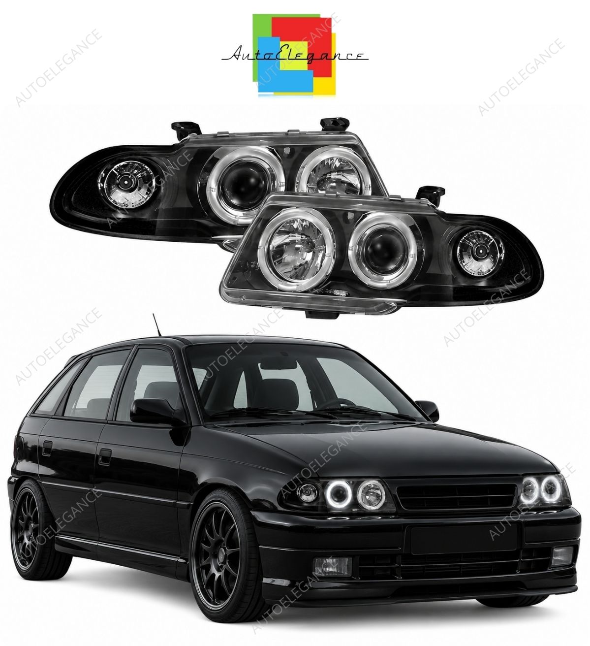BODYKIT E36 + COUPE REAR LIGHTS WITH WHITE INDICATOR