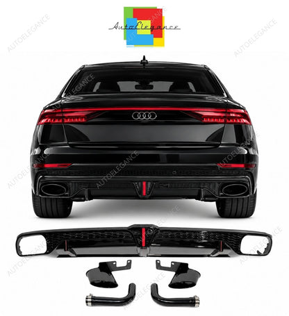 💕Diffusore Posteriore Adatto Per Audi Q8 2018-2023 Look RSQ8💕