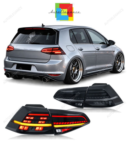 💕 Fanali Posteriori Adatti per VW Golf 7 13-20 LED Sequenziali 💕