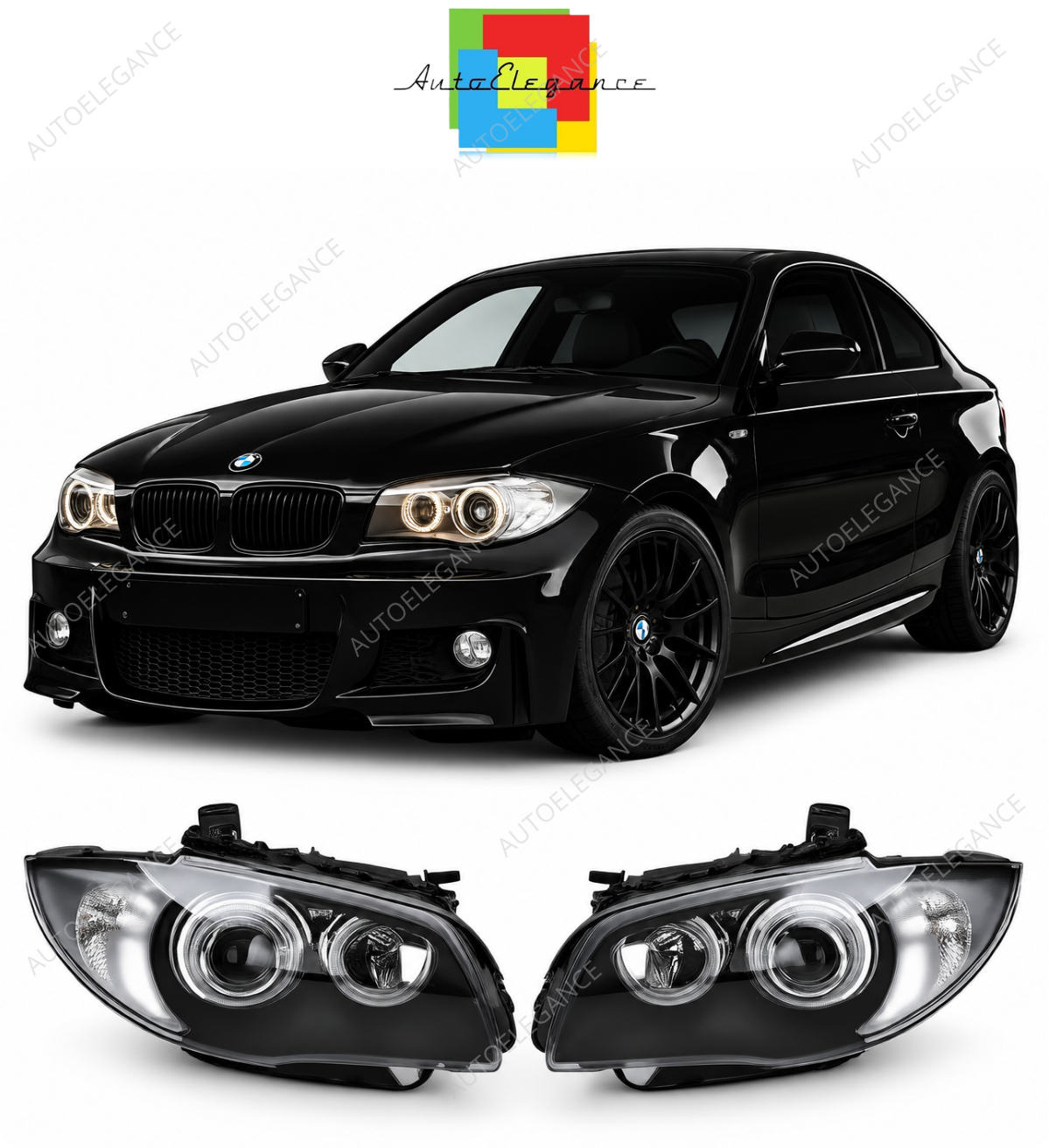 💕 Fari Anteriori DEPO Adatti per BMW E81 E82 E87 E88 04-11 💕