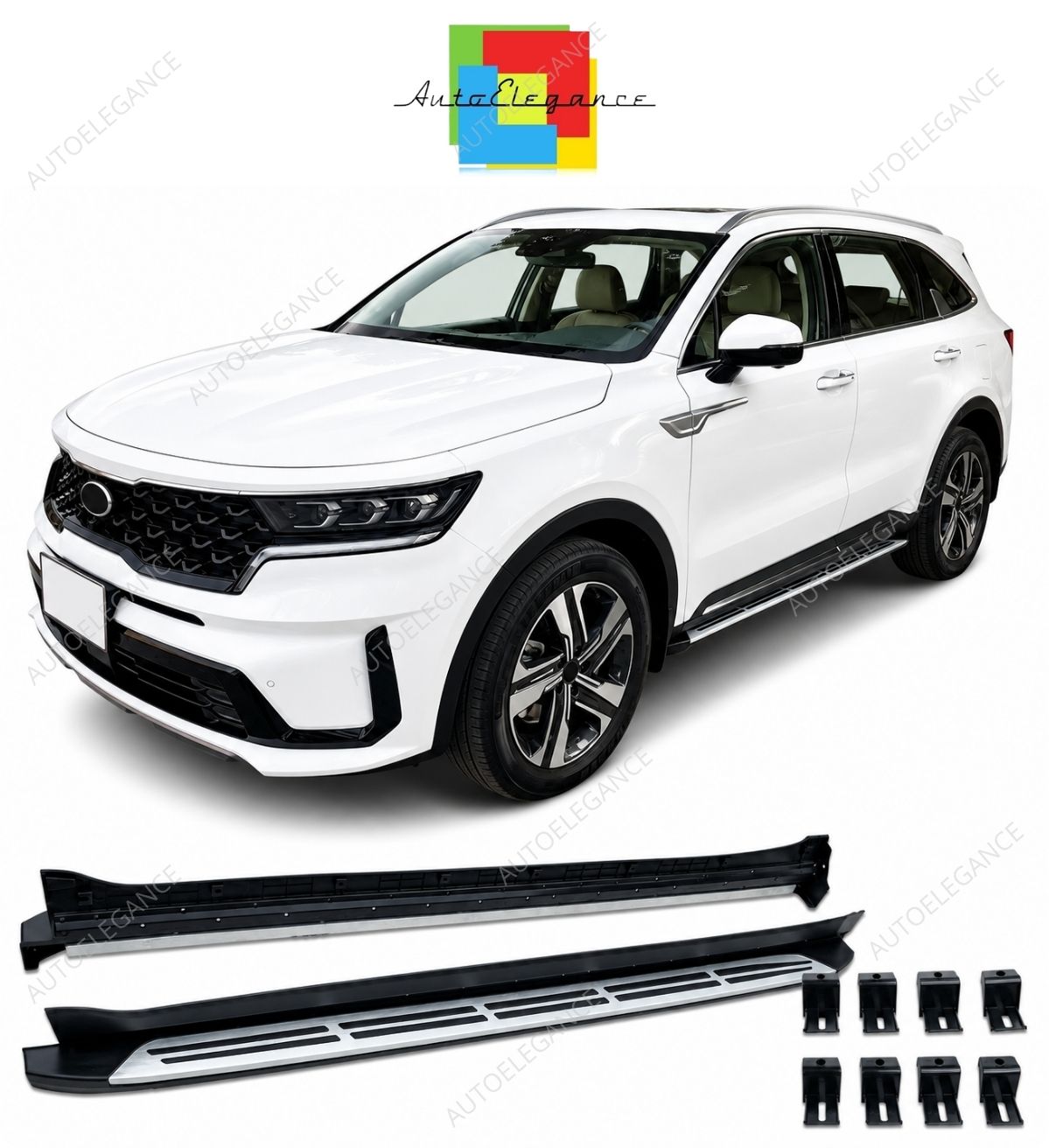 💕 Pedane Laterali Adatte per Kia Sorento IV 20+ Alluminio OE Look 💕