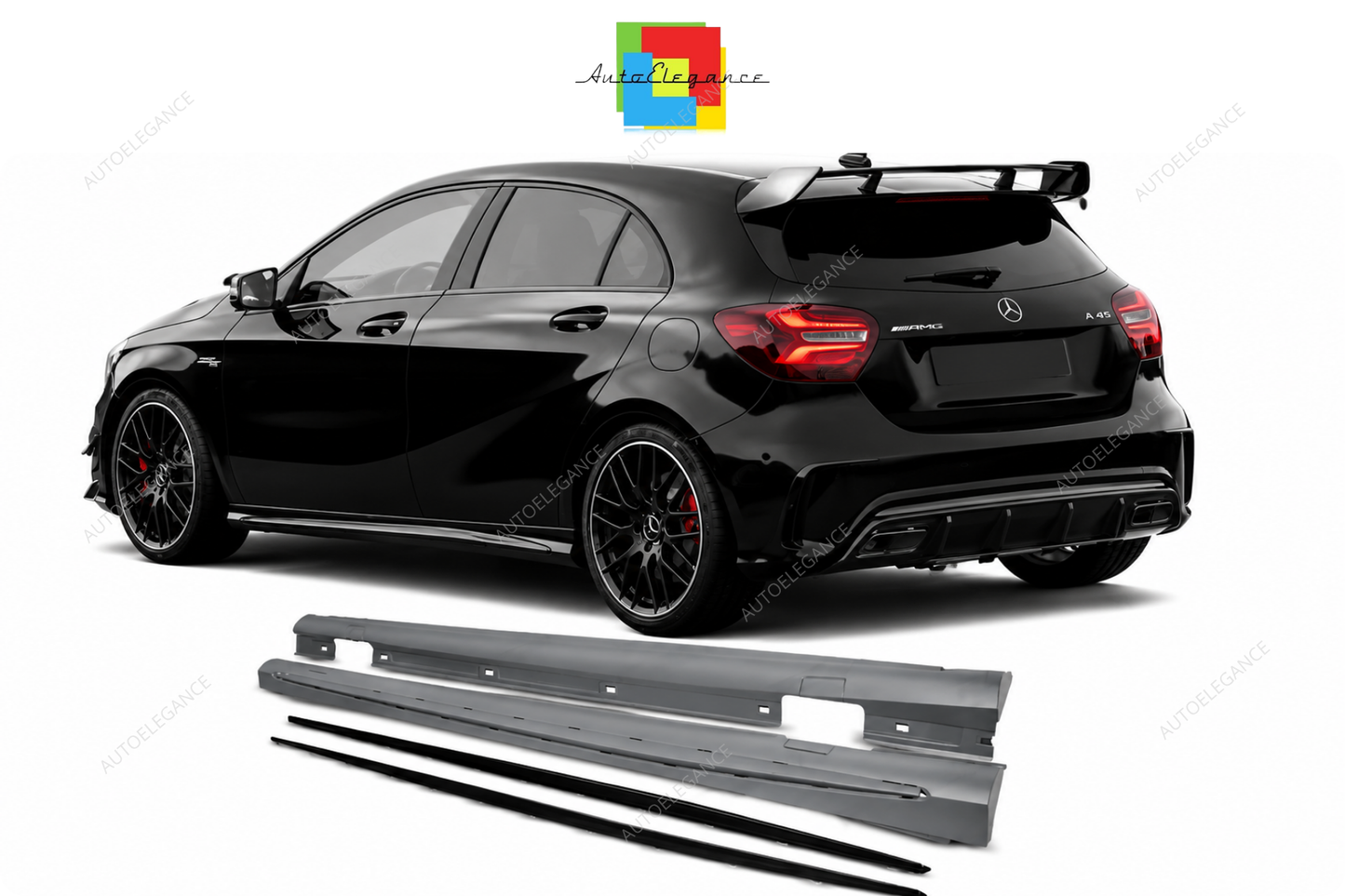 💕MINIGONNE LATERALI MERCEDES W176 LOOK AMG💕