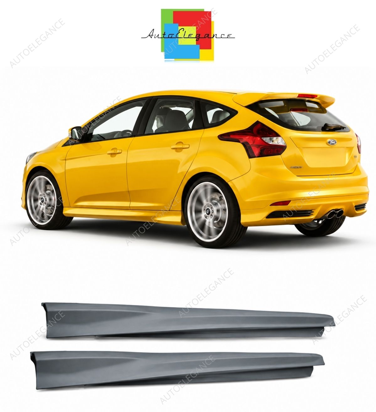 💕MINIGONNE LATERALI FORD FOCUS 11-18 LOOK RS💕