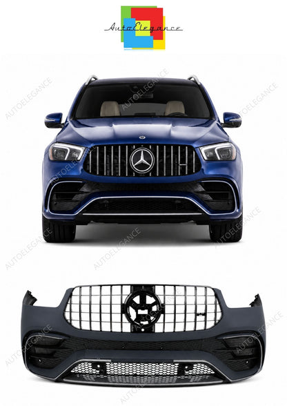 💕 Paraurti Anteriore Adatto per Mercedes GLE W167 C167 19-23 GLE63 Design 💕