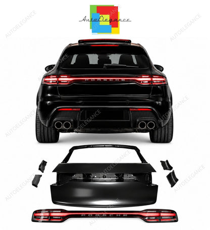 💕BAGAGLIAIO PORSCHE MACAN 14-18 LOOK TURBO 2023 + FINALI LED💕