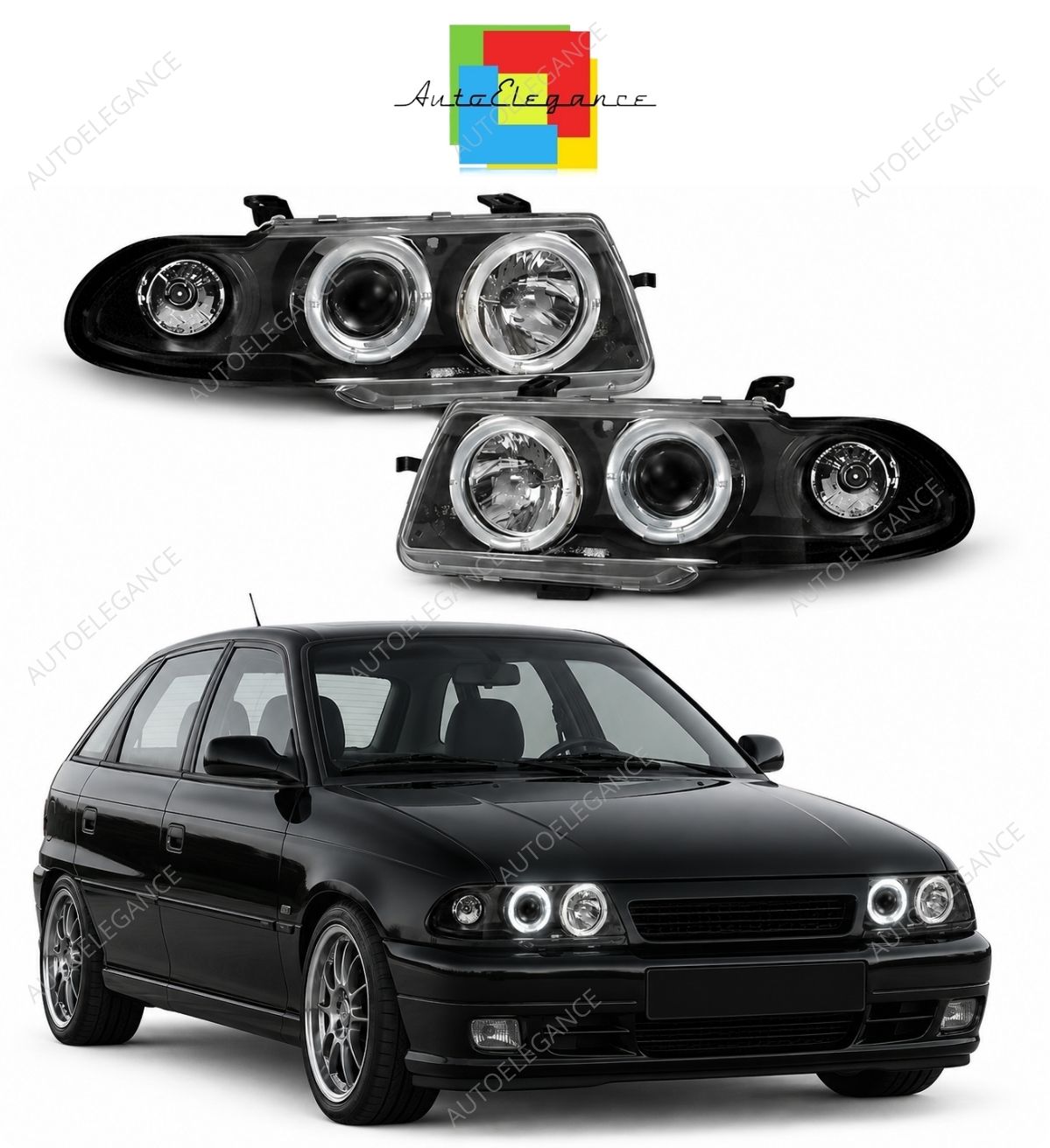 BODYKIT E36 + COUPE REAR LIGHTS WITH WHITE INDICATOR