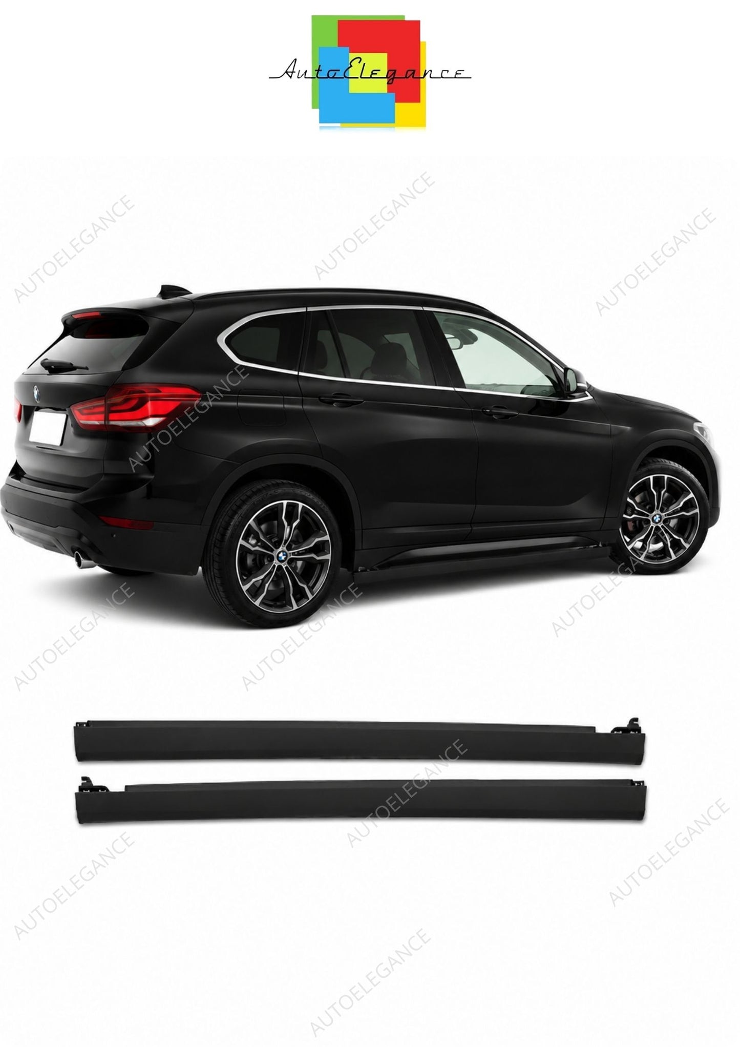 💕 Sotto Minigonne Adatte per BMW X1 F48 15-22 Look M Sport 💕