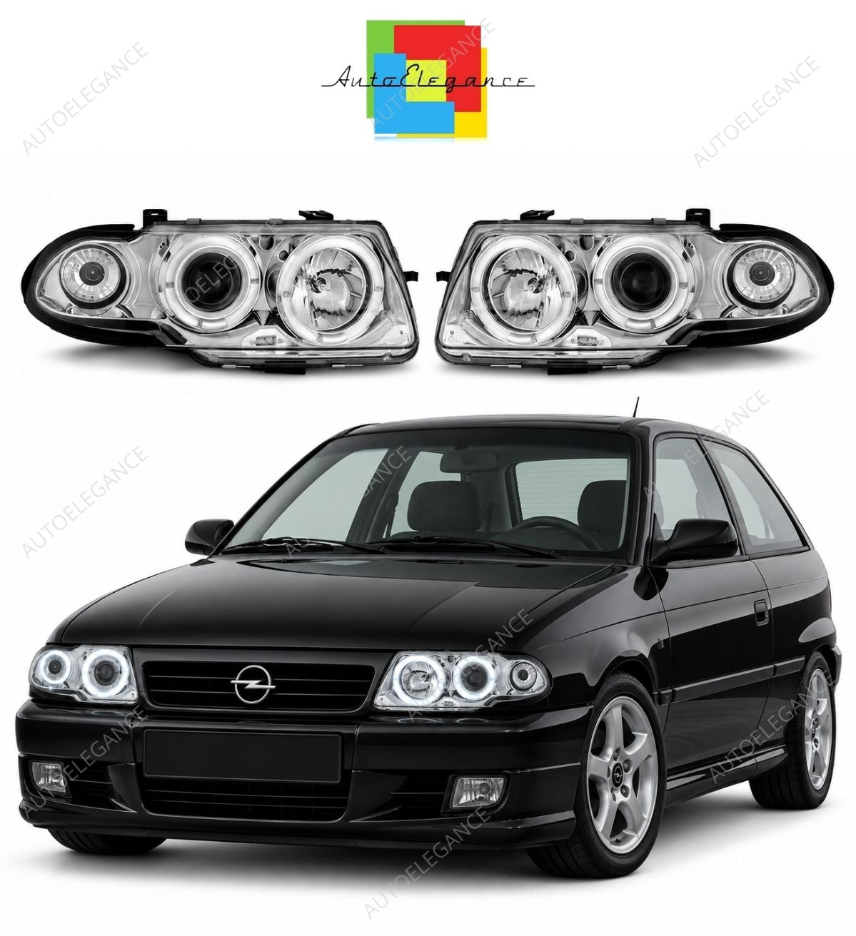 BODYKIT E36 + COUPE REAR LIGHTS WITH WHITE INDICATOR