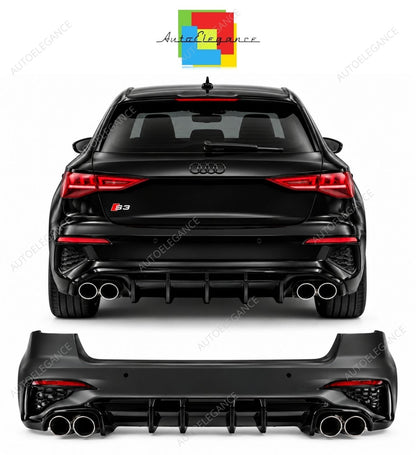 💕ART.10467 PARAURTI AUDI A3 8Y 2020-2024 LOOK S3 COMPLEO DI TERMINALI💕