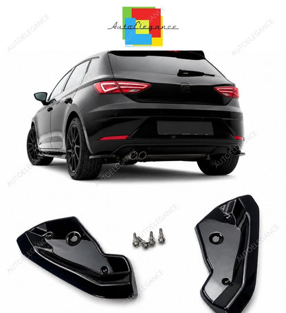 💕 Flaps Diffusore Posteriore Adatti per Seat Leon 16-20 Hatchback ABS 💕