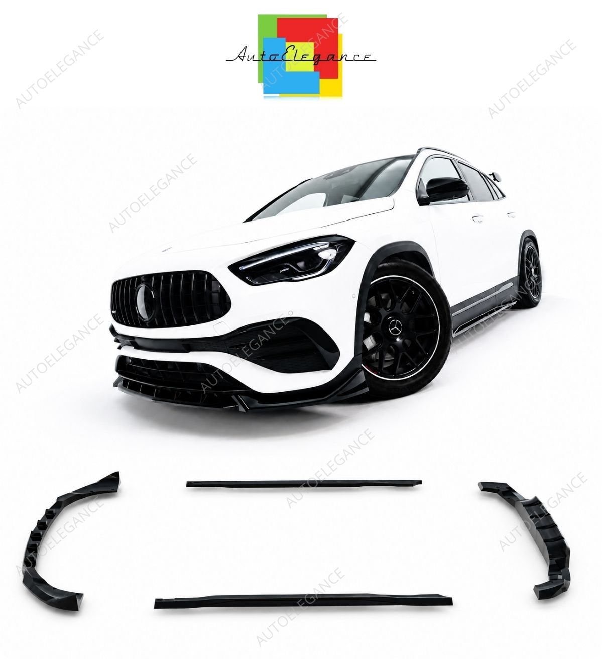 💕 Kit Splitter Adatto per Mercedes-AMG GLA 35 H247 Completo ABS 💕