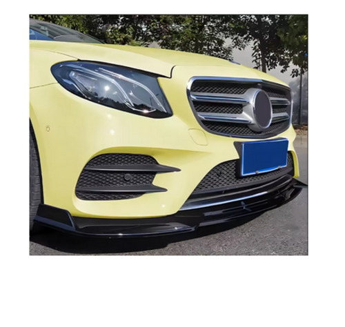 💕ART.7985 SPLITTER MERCEDES W213 E260 E300 E43 AMG 2017-2019 NERO LUCIDO💕